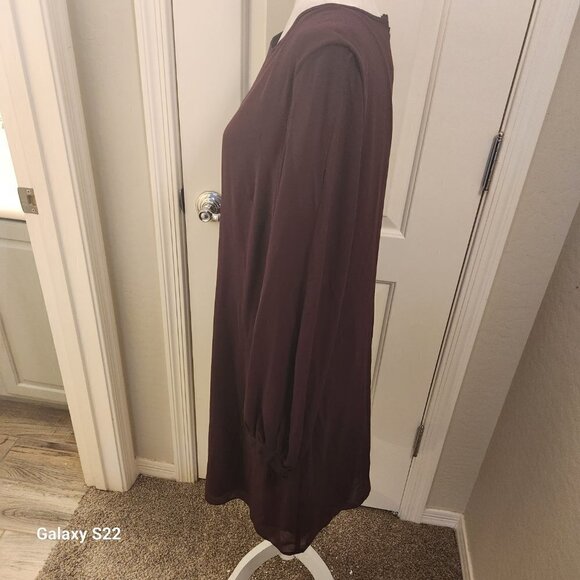 Vince Camuto Dark Plum Purple Dress. NWT. Size 14 - Picture 5 of 13